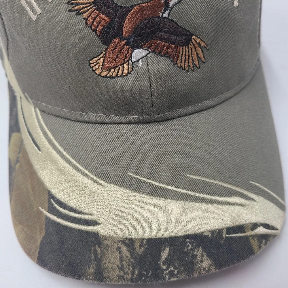 Vintage Pheasant‎ Hat Adjustable (Fits Small) Gray Camo If It Flies It Dies Hunt
